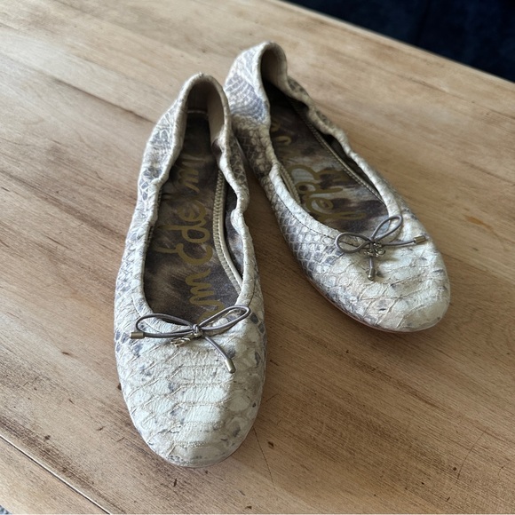 Sam Edelman | Shoes | Nwt Sam Edelman Snake Skin Ballet Flats | Poshmark
